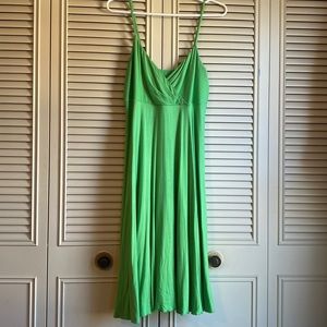 Womens Light Green Wedding Guest Spaghetti Strap Dress - Size 12